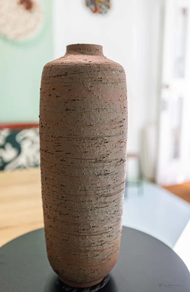 Vase chamotte bordeaux